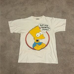 1990 Vintage Bart Simpson "Eat My Shorts, Man!" Vintage Graphic Tee size M